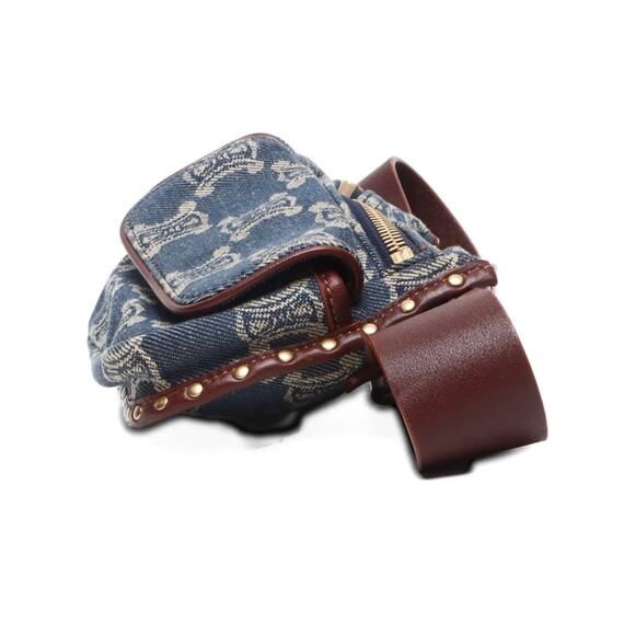 CELINE Paris Macadam Canvas Waist bag Blue - Picture 4 of 7